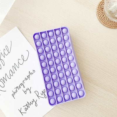 New Arrival Silicone Purse Push Pop Bubbles Simple Dimple Stationary Bag Popper Sensory Poppet Pencil Case Fidget Toys