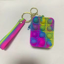New Arrival Silicone Purse Push Pop Bubbles Simple Dimple Stationary Bag Popper Sensory Poppet Pencil Case Fidget Toys