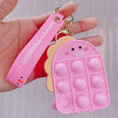 New Arrival Silicone Purse Push Pop Bubbles Simple Dimple Stationary Bag Popper Sensory Poppet Pencil Case Fidget Toys