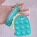 New Arrival Silicone Purse Push Pop Bubbles Simple Dimple Stationary Bag Popper Sensory Poppet Pencil Case Fidget Toys