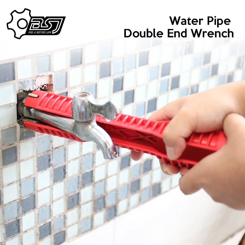 Multifunctional Water Pipe Double End Wrench Basin Bottom Pliers Sleeve Bathroom Faucet Sink Installation and Maintenance Tool