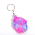 Cheap Mini Push Bubble Sensory Fidget Toys Keychain Simple Dimple Squishy Anti Stress Reliever For Adult Kids Popite Fidget Toy