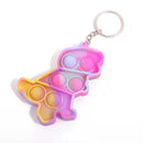 Cheap Mini Push Bubble Sensory Fidget Toys Keychain Simple Dimple Squishy Anti Stress Reliever For Adult Kids Popite Fidget Toy