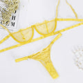 Ellolace Lingerie Women's Underwear Sexy Erotic Underwire Bra Brief Set Women 2 Pieces Short Skin Care Kits Breves Exotic Sets