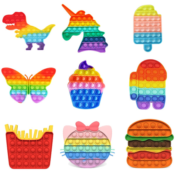 Simple Dimple Fidget Toys Anti Stress Popite Ice Cream Push Bubble  Sensory For Kid Adult Antiestres Squishy Stress Reliever Toy