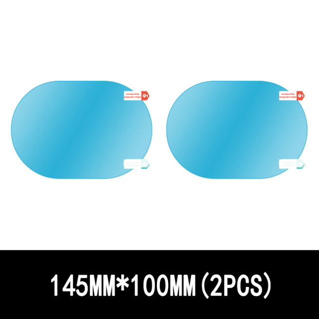 2Pcs/Set Rainproof Car Accessories Car Mirror Window Clear Film Membrane Anti Fog Anti-glare Waterproof Sticker Driving Safety