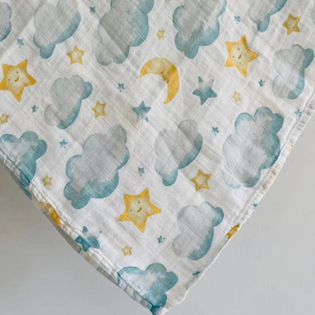 60*60cm Muslin Bamboo Cotton Baby Blanket Baby Newborn Blankets Newborn Swaddle Wrap Burp Cloths Towel Pielucha dropshipping