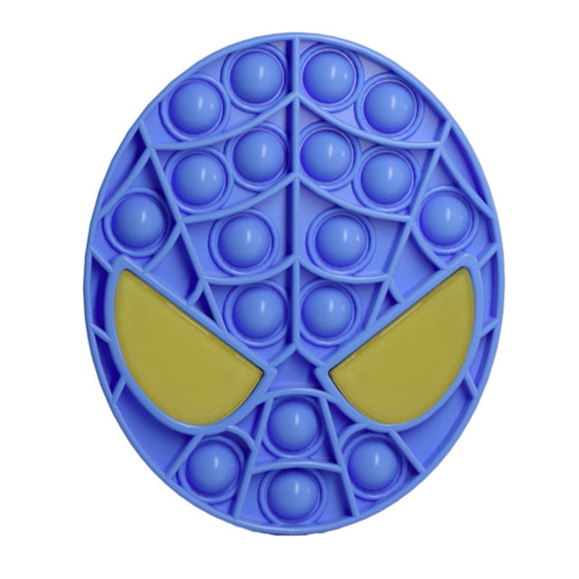 Ice Cream Bubble Toy Rainbow Push Bubble Fidget Toys Sensory Toys Kid Adult Autism Stress Reliever Squeeze Soft Squishy Toy