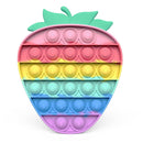 Ice Cream Bubble Toy Rainbow Push Bubble Fidget Toys Sensory Toys Kid Adult Autism Stress Reliever Squeeze Soft Squishy Toy