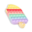 Ice Cream Bubble Toy Rainbow Push Bubble Fidget Toys Sensory Toys Kid Adult Autism Stress Reliever Squeeze Soft Squishy Toy