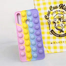 A11 A01 A50S Push Pop Bubble Fidget Toys Soft Case for Samsung A12 A10E A20E A30 A30S A02S A70 A50S Sensory Stress Reliver Coque