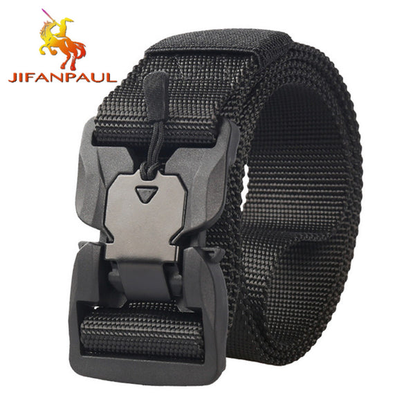 Magnet Buckle Outdoor Men's Tactical Belt Magnetic Unisex Function Combat Survival High Quality Nylon Sports Cycling belts 2021