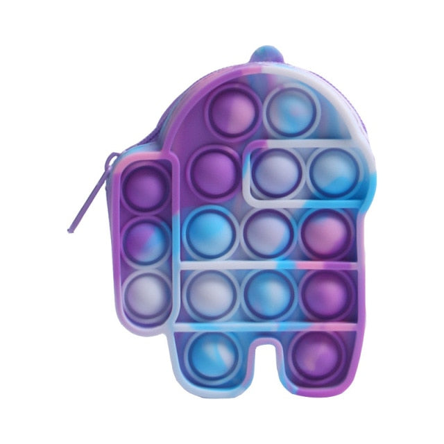 New Pop It Push Bubble Fidget Toys Pencil Case Children Stress Relief Squeeze Toy Antistress Popit Soft Squishy Kids Toys Gifts