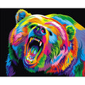 5D DIY Diamond Painting Animals Lion Cat Tiger Cross Stitch Kit Full Drill Square Embroidery Mosaic Art Picture of Rhinestones