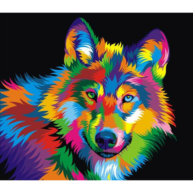 5D DIY Diamond Painting Animals Lion Cat Tiger Cross Stitch Kit Full Drill Square Embroidery Mosaic Art Picture of Rhinestones