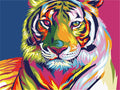 5D DIY Diamond Painting Animals Lion Cat Tiger Cross Stitch Kit Full Drill Square Embroidery Mosaic Art Picture of Rhinestones