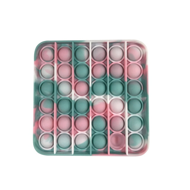 Fidget Reliever Stress Toy Rainbow Push Bubble Anti stress Toys Adults & Children Sensory Toys