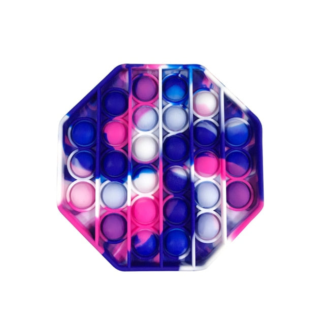Fidget Reliever Stress Toy Rainbow Push Bubble Anti stress Toys Adults & Children Sensory Toys