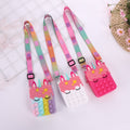 New Arrival Silicone Purse Push Pop Bubbles Simple Dimple Stationary Bag Popper Sensory Poppet Pencil Case Fidget Toys