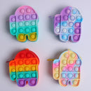 New Arrival Silicone Purse Push Pop Bubbles Simple Dimple Stationary Bag Popper Sensory Poppet Pencil Case Fidget Toys
