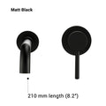 Basin Faucet Bath Mixer Bathroom Sink Tap Wall Mount Brass Matt Black With Single Handle Hot Cold Water White Rose Gold Set