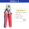 Tubular Terminal Crimping Pliers HSC8 6-4/6-6/16-6（max 0.08-16mm²）wire mini Ferrule crimper tools YEFYM Household electrical kit