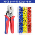 Tubular Terminal Crimping Pliers HSC8 6-4/6-6/16-6（max 0.08-16mm²）wire mini Ferrule crimper tools YEFYM Household electrical kit