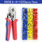 Tubular Terminal Crimping Pliers HSC8 6-4/6-6/16-6（max 0.08-16mm²）wire mini Ferrule crimper tools YEFYM Household electrical kit