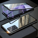 Magnetic Clear For Samsung Galaxy S10 S21 S8 S9 Note 20 Ultra Plus 9 8 A72 A71 A52 s20 Fe 5G Phone Case Glass Cover Fundas Coque