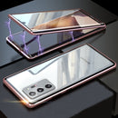 Magnetic Clear For Samsung Galaxy S10 S21 S8 S9 Note 20 Ultra Plus 9 8 A72 A71 A52 s20 Fe 5G Phone Case Glass Cover Fundas Coque