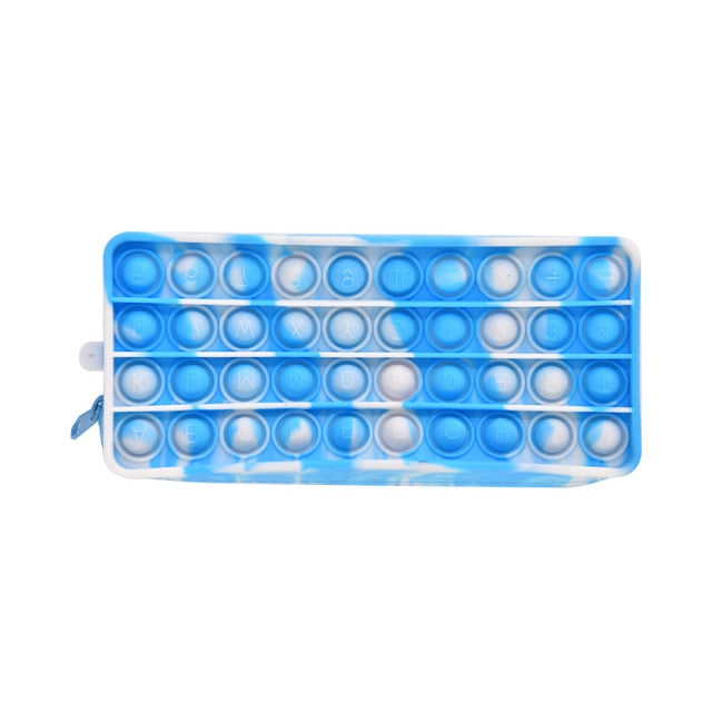 New Pop It Push Bubble Fidget Toys Pencil Case Children Stress Relief Squeeze Toy Antistress Popit Soft Squishy Kids Toys Gifts