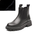 AIYUQI Women's Chelsea Boots Genuine Leather 2021 New Autumn Winter Fashion Women's Ankle Boots Retro Martin Boots Ladies