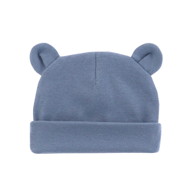 Cute Baby Hat Newborn Beanie Cotton Soft Elastic Baby Cap for Girls Boy Hats Newborn Photography Props Infant Bonnet Accessories