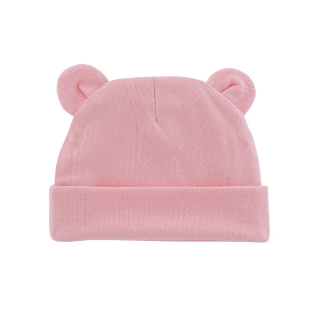 Cute Baby Hat Newborn Beanie Cotton Soft Elastic Baby Cap for Girls Boy Hats Newborn Photography Props Infant Bonnet Accessories