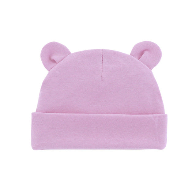 Cute Baby Hat Newborn Beanie Cotton Soft Elastic Baby Cap for Girls Boy Hats Newborn Photography Props Infant Bonnet Accessories