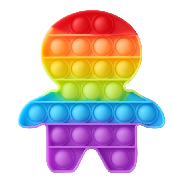 Ice Cream Fidget Toy Push Bubble Toys Rainbow Adult Kids brinquedos Autism Needs Antistress Toys for Children Christmas Gifts