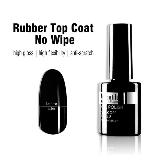 Beautilux 1pc Gel Nail Polish Color Soak Off UV LED Nails Gel Varnish Lacquer Long Lasting Easy Apply Gels Nail Art Supply 10ml