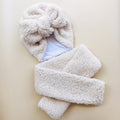 Baby Cotton Hat  Autumn Winter Children's Scarf Hat Sets  Bowknot Ear Baby Girl Boy Warm Beanies