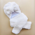 Baby Cotton Hat  Autumn Winter Children's Scarf Hat Sets  Bowknot Ear Baby Girl Boy Warm Beanies