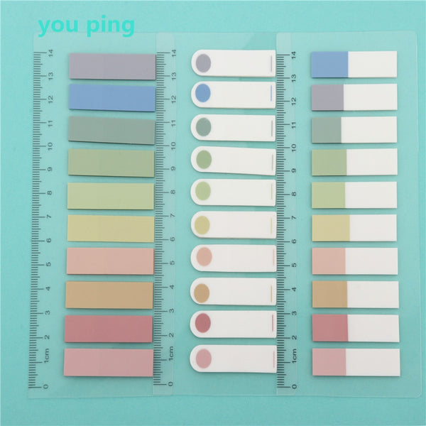 New Colors 100 /200 Sheets Self Adhesive Memo Pad Sticky Notes Bookmark Point Marker  Sticker Paper Office School Supplies