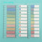 New Colors 100 /200 Sheets Self Adhesive Memo Pad Sticky Notes Bookmark Point Marker  Sticker Paper Office School Supplies