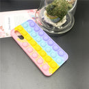 Redmi Note 9 Pro 9S 7 8 Pro Push Pop Bubble Fidget Toy Case Soft Cover for Redmi 9 9T 9C 9A Mi Poco X3 M3 Sensory Stress Reliver