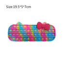 New Pop It Push Bubble Fidget Toys Pencil Case Children Stress Relief Squeeze Toy Antistress Popit Soft Squishy Kids Toys Gifts