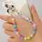 2021 Trendy Mobile Strap Phone Charm Pearl Soft Pottery Beaded Phone Chain LOVE Letter Jewelry For Women Anti-Lost Lanyard Gift
