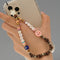 2021 Trendy Mobile Strap Phone Charm Pearl Soft Pottery Beaded Phone Chain LOVE Letter Jewelry For Women Anti-Lost Lanyard Gift