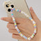 2021 Trendy Mobile Strap Phone Charm Pearl Soft Pottery Beaded Phone Chain LOVE Letter Jewelry For Women Anti-Lost Lanyard Gift