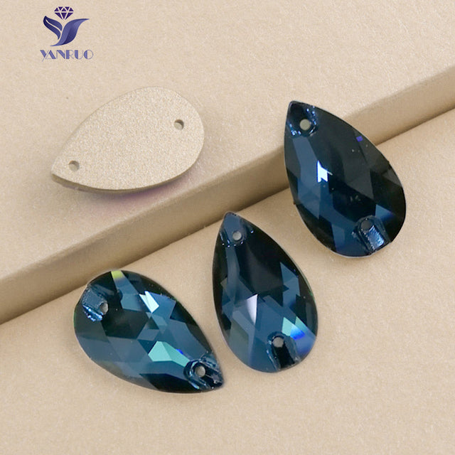YANRUO 3230 Drop AAAAA Quality Sewing Crystal Flatback Rhinestones Sew On Stones Glass For Dresses Clothes Jewelry