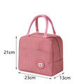 New Portable Lunch Bag New Thermal Insulated Lunch Box Tote Cooler Handbag Lunch Bags For Women Convenient Box Tote Food Bags