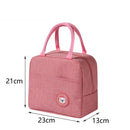 New Portable Lunch Bag New Thermal Insulated Lunch Box Tote Cooler Handbag Lunch Bags For Women Convenient Box Tote Food Bags