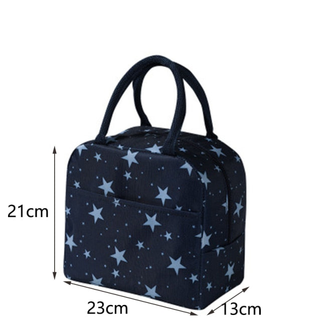 New Portable Lunch Bag New Thermal Insulated Lunch Box Tote Cooler Handbag Lunch Bags For Women Convenient Box Tote Food Bags